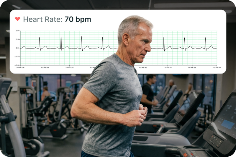 Built for ECG monitoring during exercise